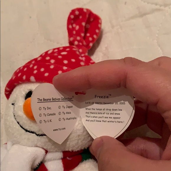 Vintage authentic Ty freezie the snowman beanie - Picture 3 of 5
